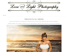 Tablet Screenshot of loveandlightphotography.com.au